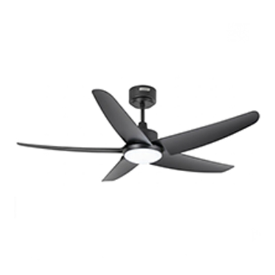 GLOXON 52" DC Ceiling Fan With LED Light 302006 CF5103 LR BLACK